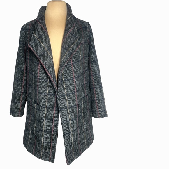 Hyfve size M open front tweed jacket free NWT belt included The Buckle - Picture 5 of 11